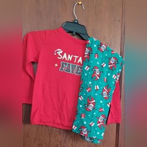 Boys Christmas Pajamas Elf patterns  Size 6